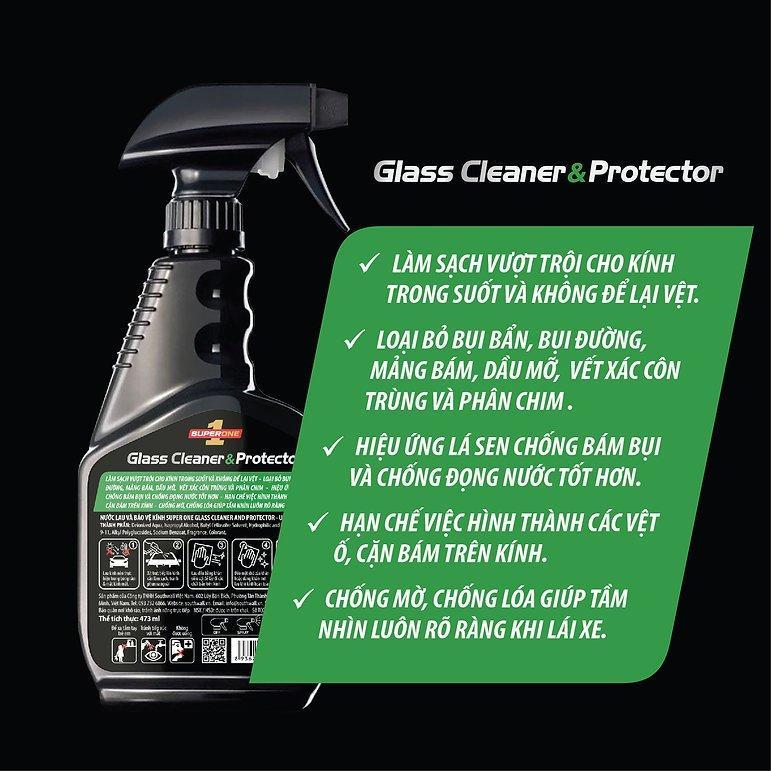Nước Lau Và Bảo Vệ Kính SUPERONE Glass Cleaner And Protector – Universal SOUTHWALL A303