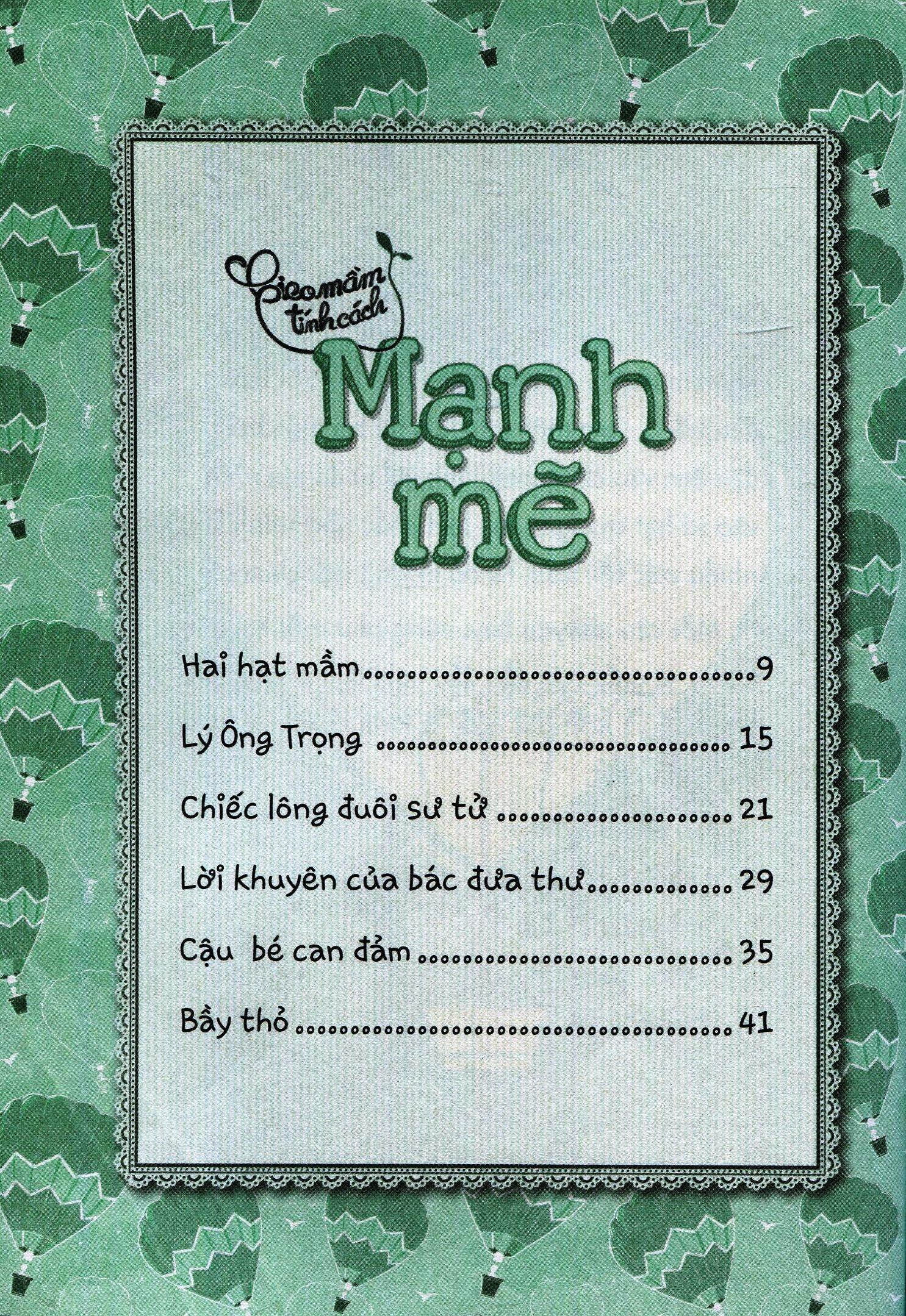 Gieo Mầm Tính Cách – Mạnh Mẽ ( Tái Bản )