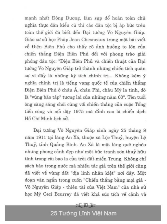 Sách - 25 Tướng Lĩnh Việt Nam