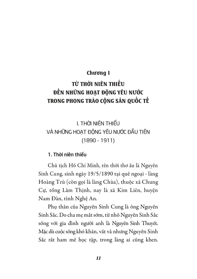 Chủ tịch Hồ Chí Minh - Tiểu sử và sự nghiệp
