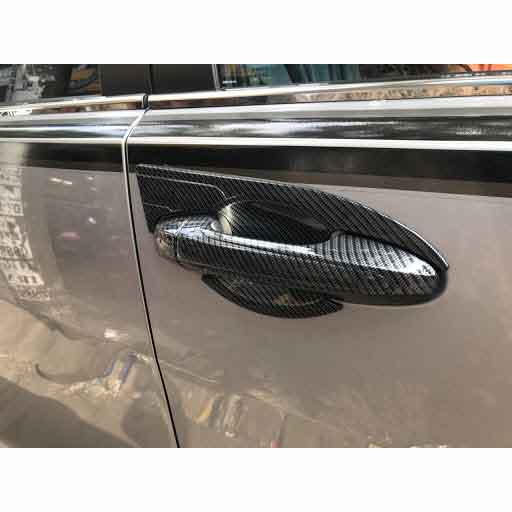 Bộ 4 Ốp Tay Nắm Cửa Dành Cho Xe Ô Tô Fortuner 2017 2018 2019 2020 Vân Cacbon