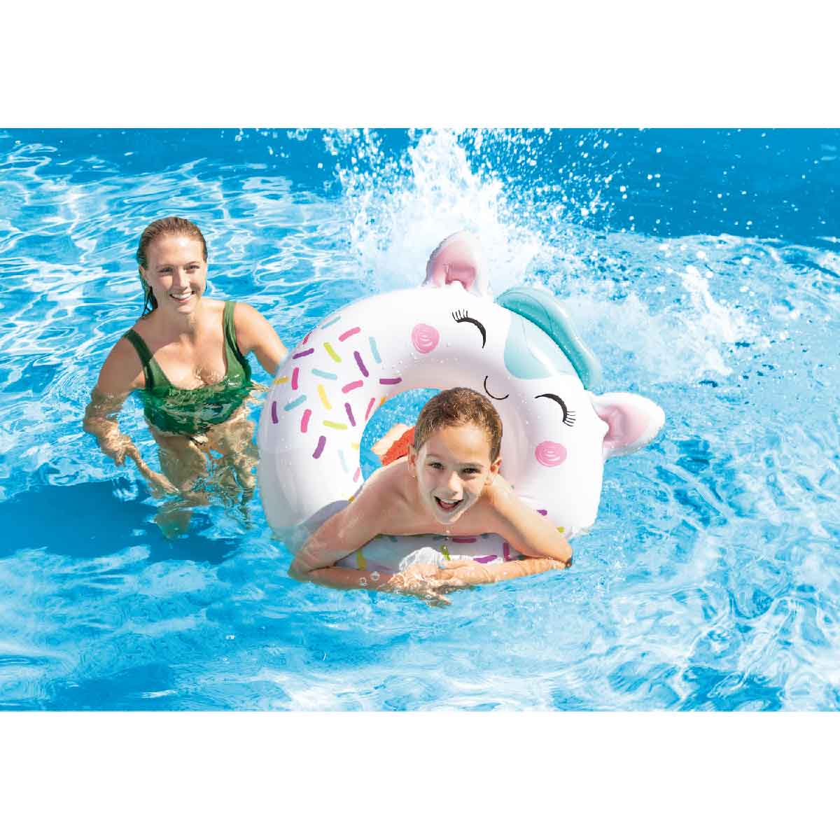 Phao Bơi Tròn Mèo Con Kitten INTEX C/59266 Cho Trẻ Từ 8 Tuổi Trở Lên