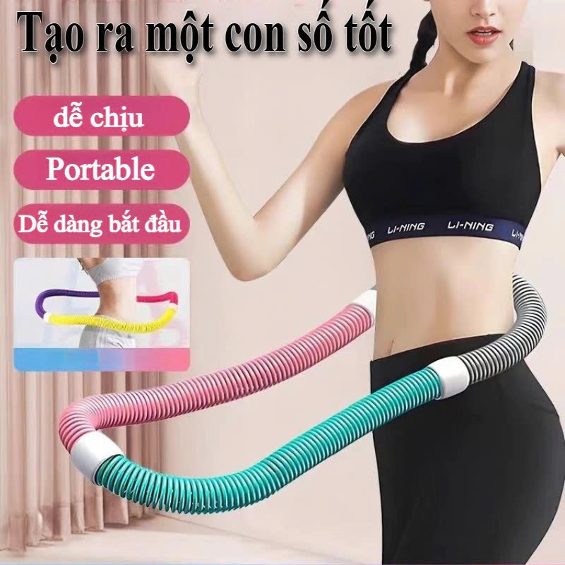 Vòng Lắc Eo Lò Xo Thép Bọc Nhựa Mềm – Giảm Mỡ Bụng, Eo Thon Nhanh, An Toàn Tại Nhà - HÀNG CHÍNH HÃNG MINIIN