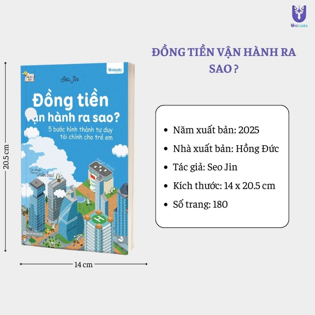 Sách - Đồng tiền vận hành ra sao? 5 bước hình thành tư duy tài chính dành cho trẻ em 10+ Unibooks