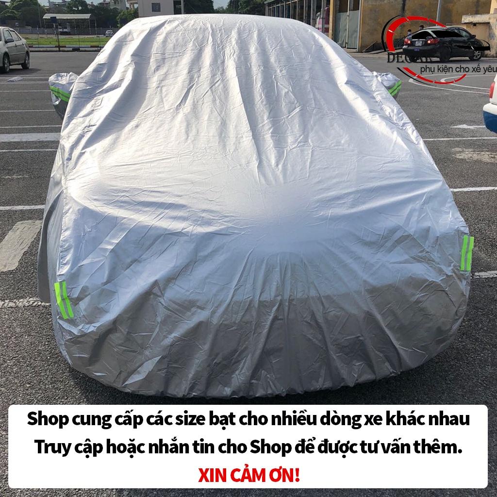 Bạt che nắng mưa bảo vệ xe ô tô Honda City, bạt vải dù Oxford cao cấp bạc che ô tô 5 chỗ xe hơi 3 lớp thông minh