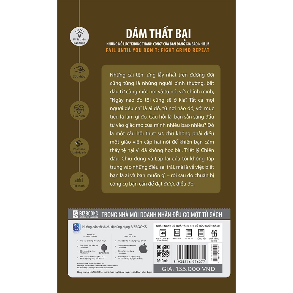 Dám thất bại - Những nỗ lực "không thành công" của bạn đáng giá bao nhiêu? - Sách hay mỗi ngày