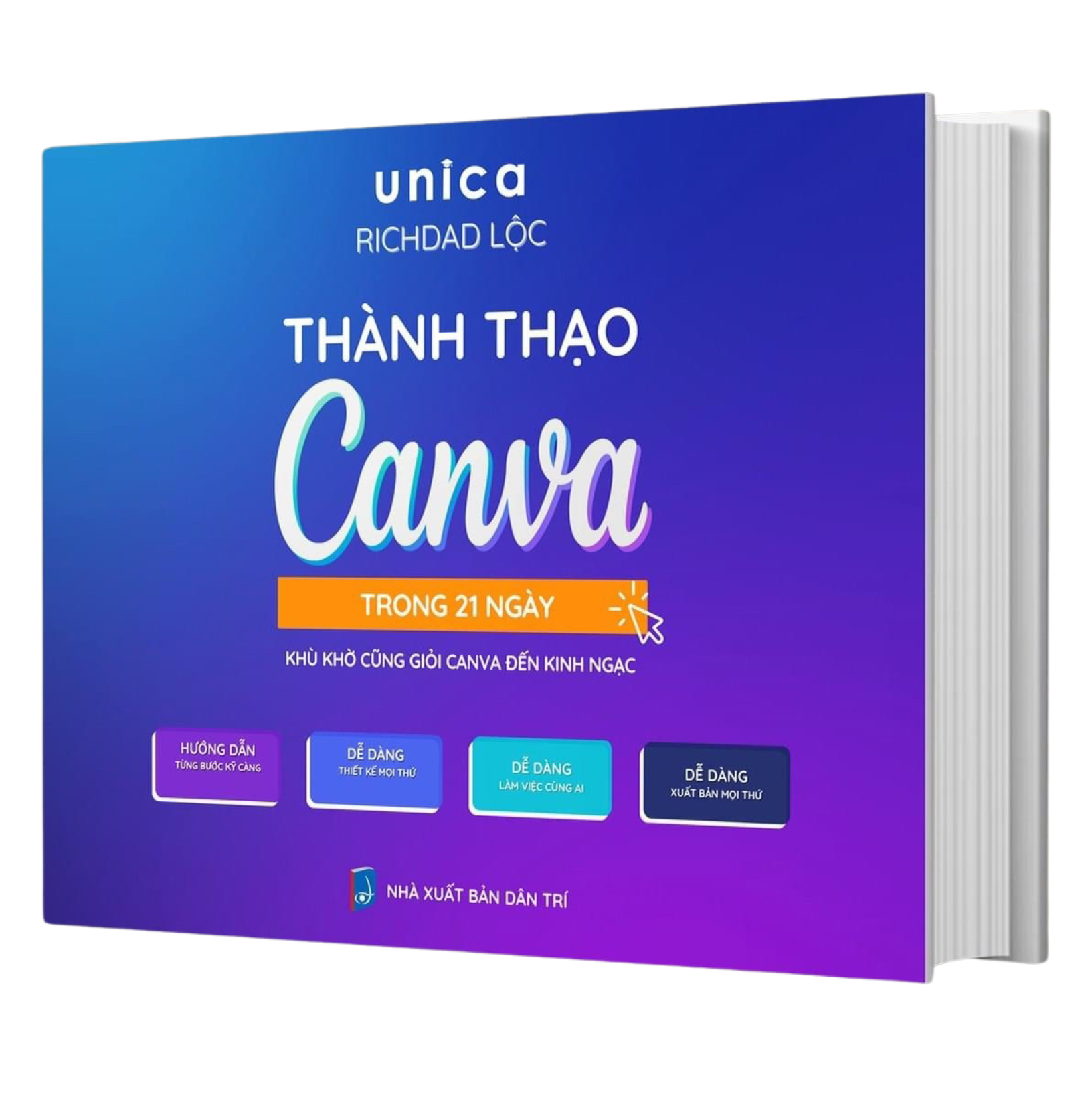 Combo 2 Sách Thành thạo Canva trong 21 ngày - Vua Sáng tạo Canva cùng Richdad Lộc