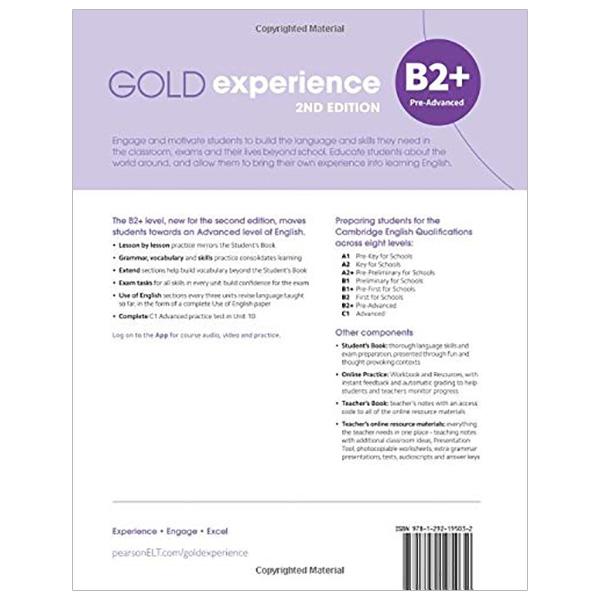 Gold Experience 2nd Edition B2+ Workbook
