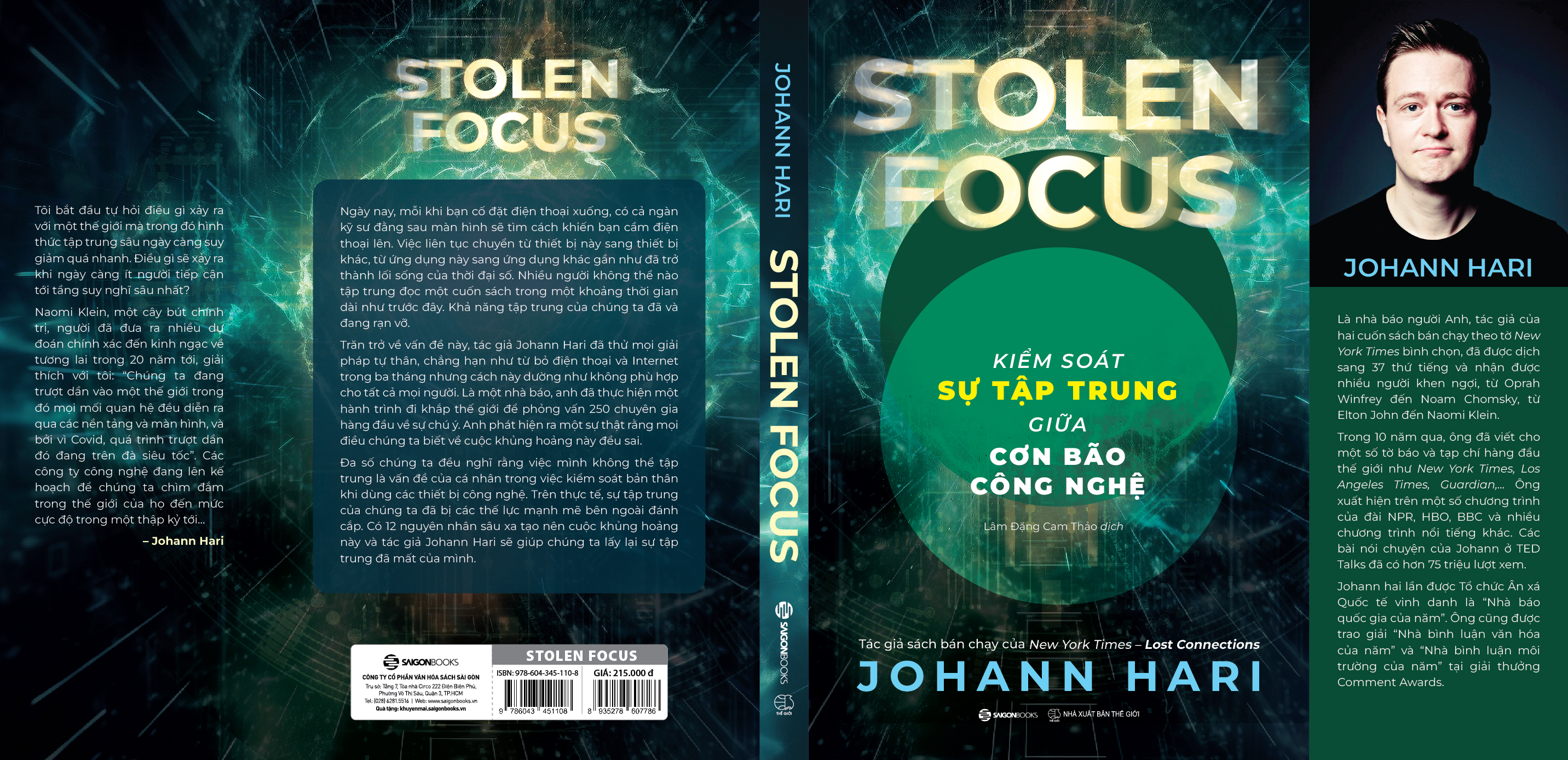 SÁCH - Kiểm soát sự tập trung giữa cơn bão công nghệ - Tác giả Johann Hari