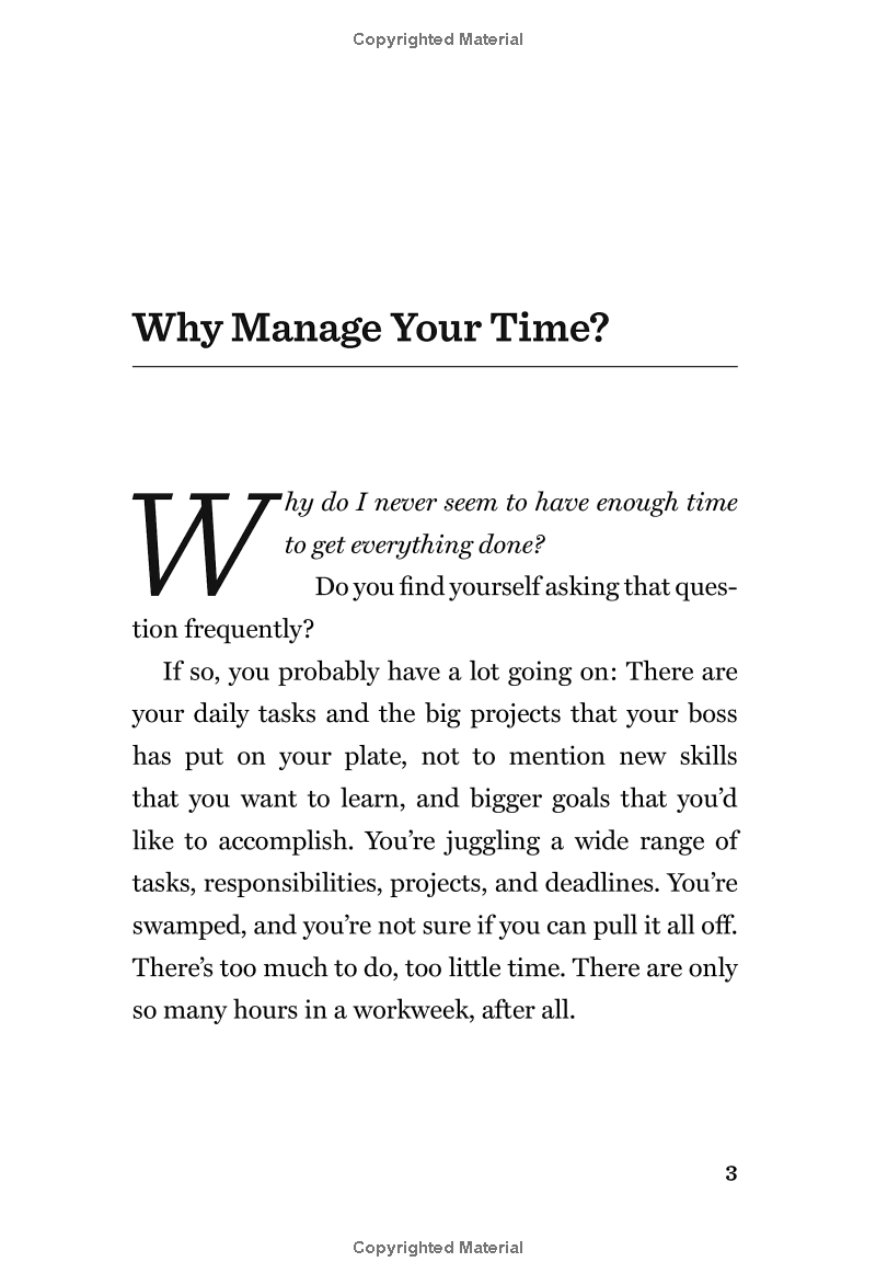 Harvard Business Review 20 Minute Manager Series Managing Time