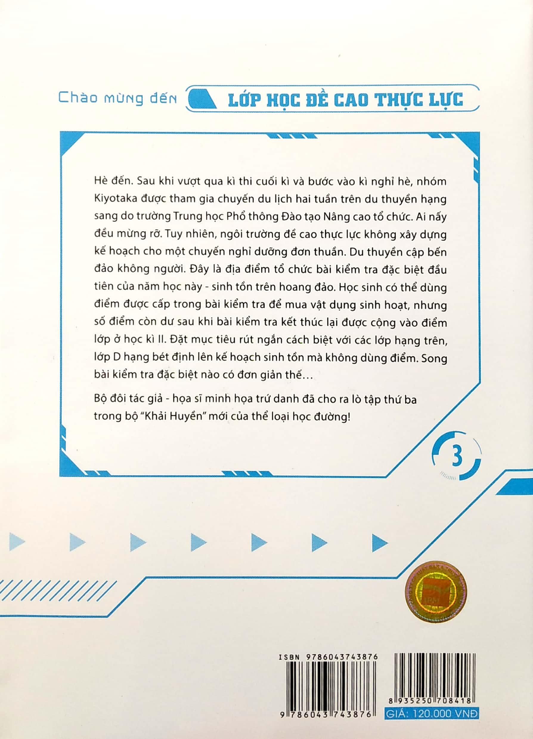 Chào Mừng Đến Lớp Học Đề Cao Thực Lực - Tập 3