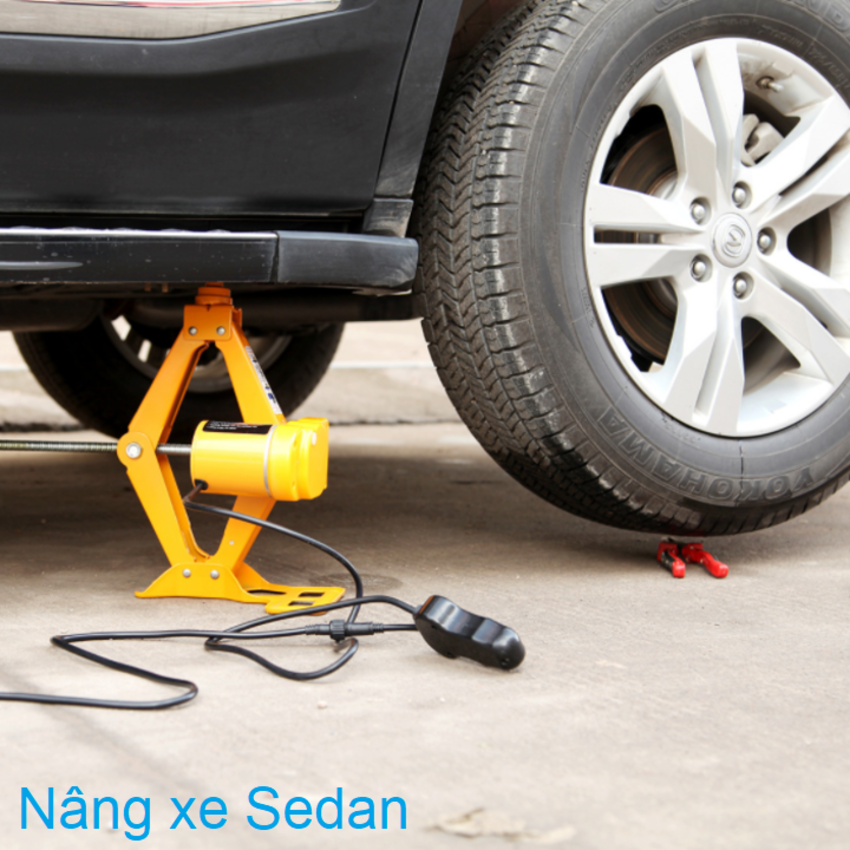 Bộ nâng kích gầm điện ô tô nhãn hiệu ROGTZ TY-EJ02 tải trọng 2 tấn, điện áp 12V, Chiều cao nâng tối đa: 35cm - HÀNG NHẬP KHẨU