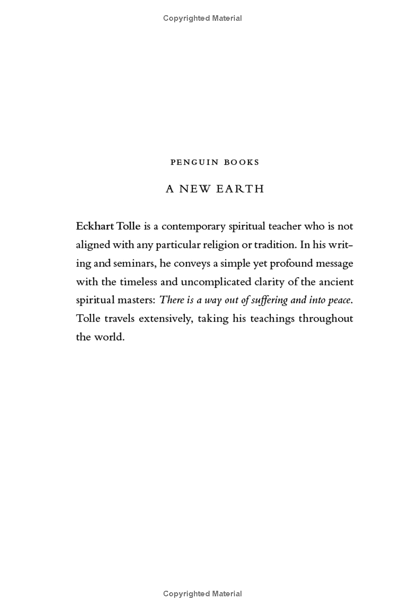 A New Earth (Oprah #61): Awaking to Your Life
