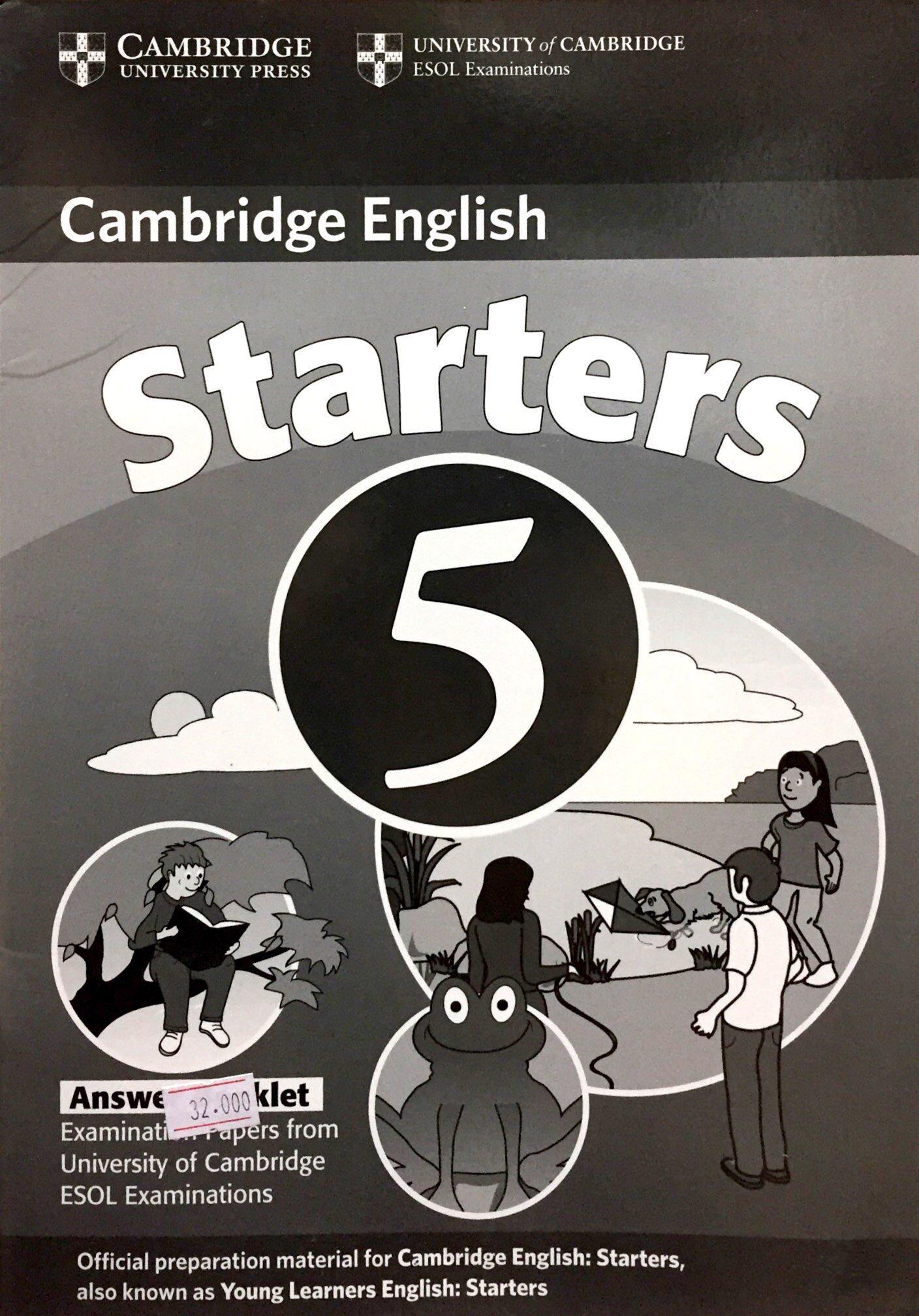 Cambridge Young Learners English Tests Starters 5 Answer Booklet