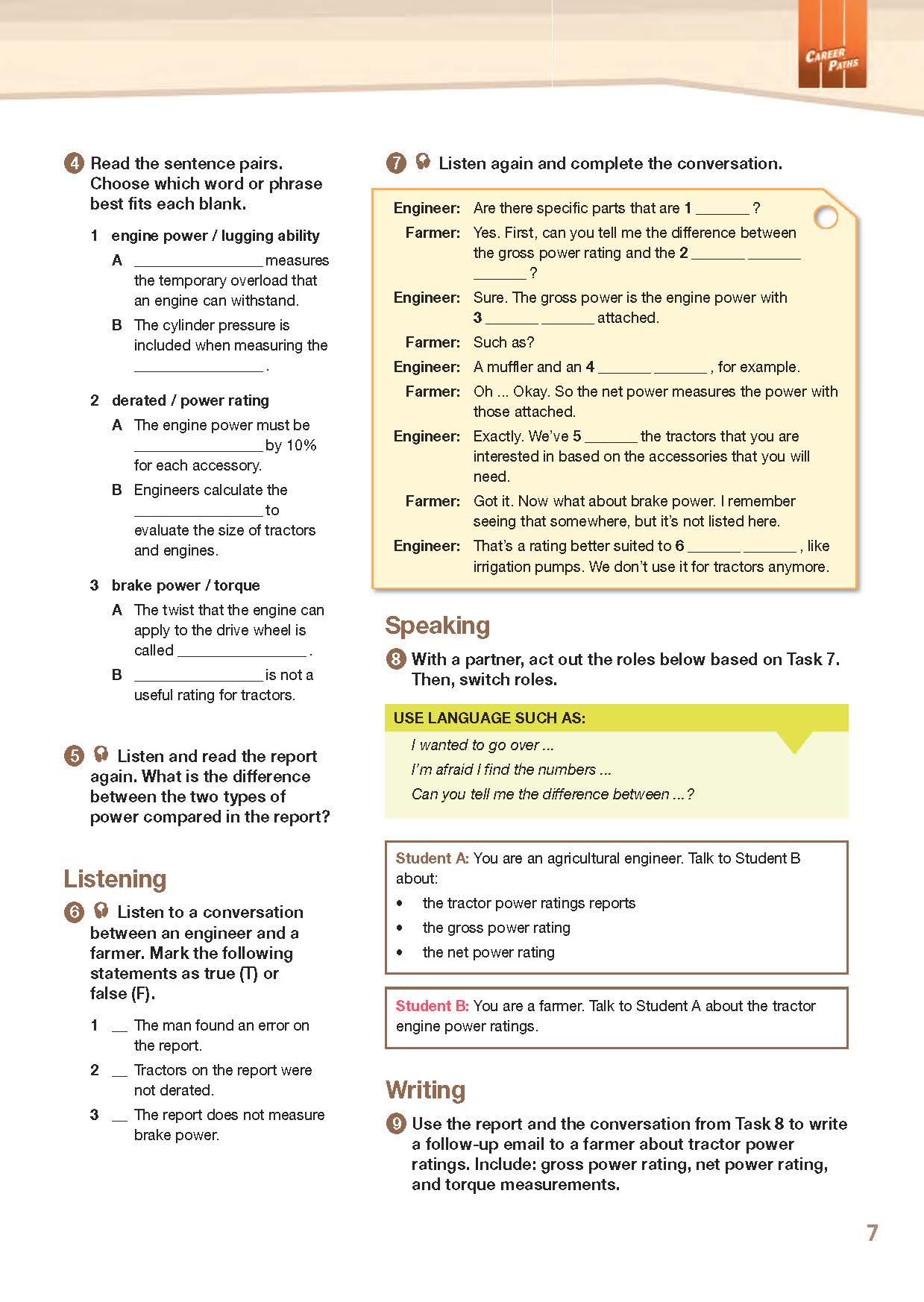Career Paths Agricultural Engineering (Esp) Student
