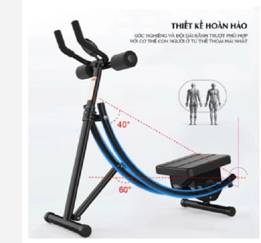 Máy tập cơ bụng AB Vertical, máy tập cơ bụng tiêu hao năng lượng toàn thân tại nhà đơn giản dễ sử dụng