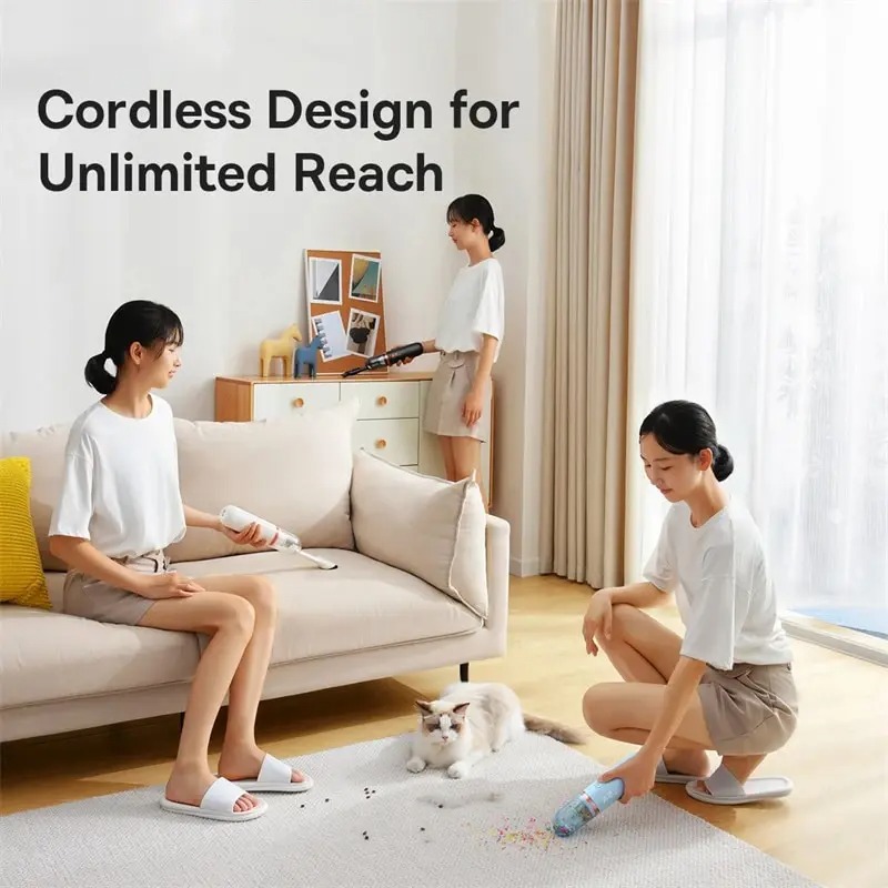 Hút Bụi Baseus A2 Car Vacuum Cleaner Mini Handheld Auto Vacuum Cleaner with 5000Pa Powerful Suction