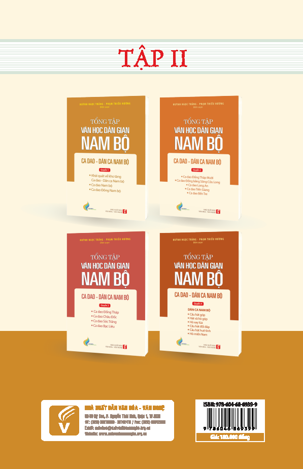 Tổng Tập Văn Học Dân Gian Nam Bộ - Tập 2 - Quyển 1: Ca Dao - Dân Ca Nam Bộ - TH180