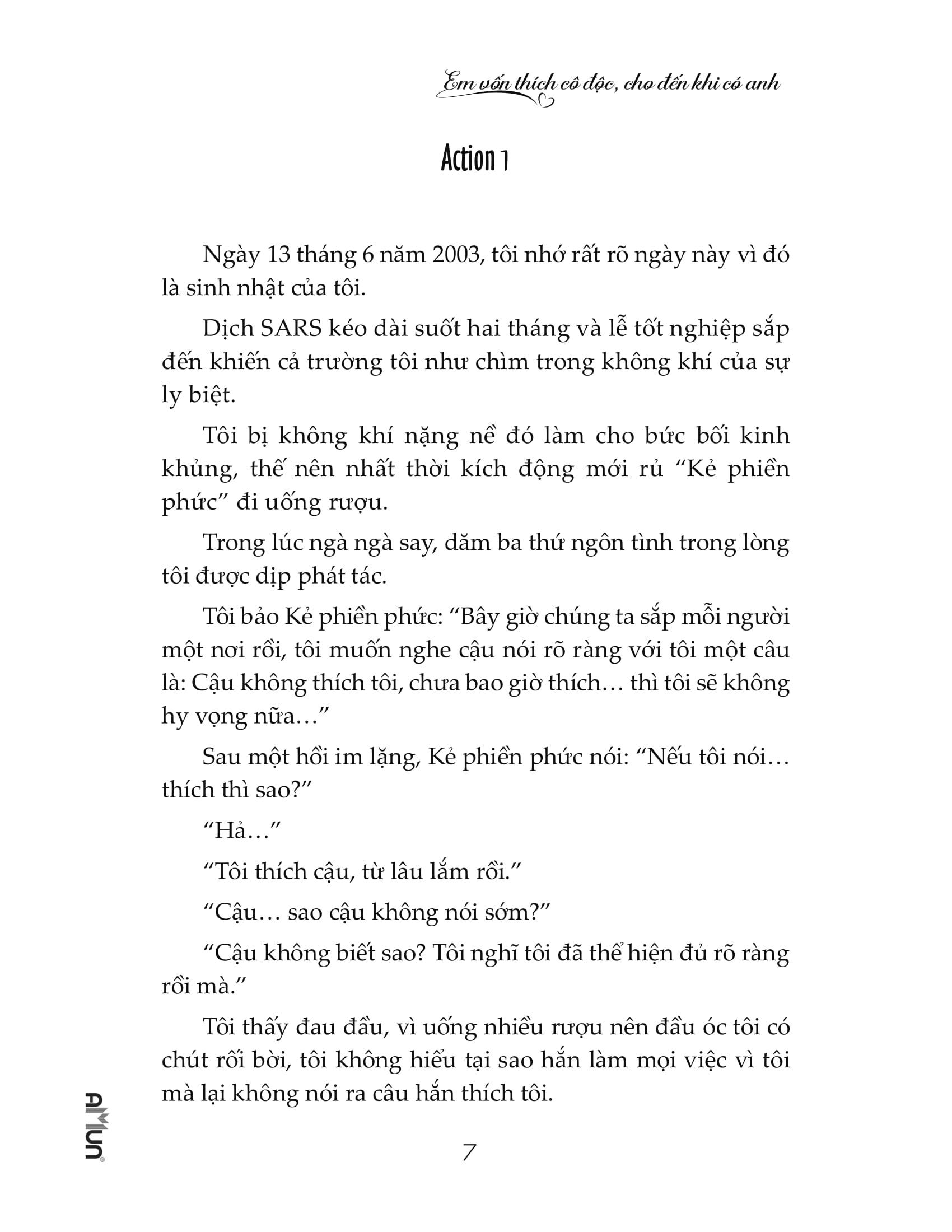 Em Vốn Thích Cô Độc, Cho Đến Khi Có Anh