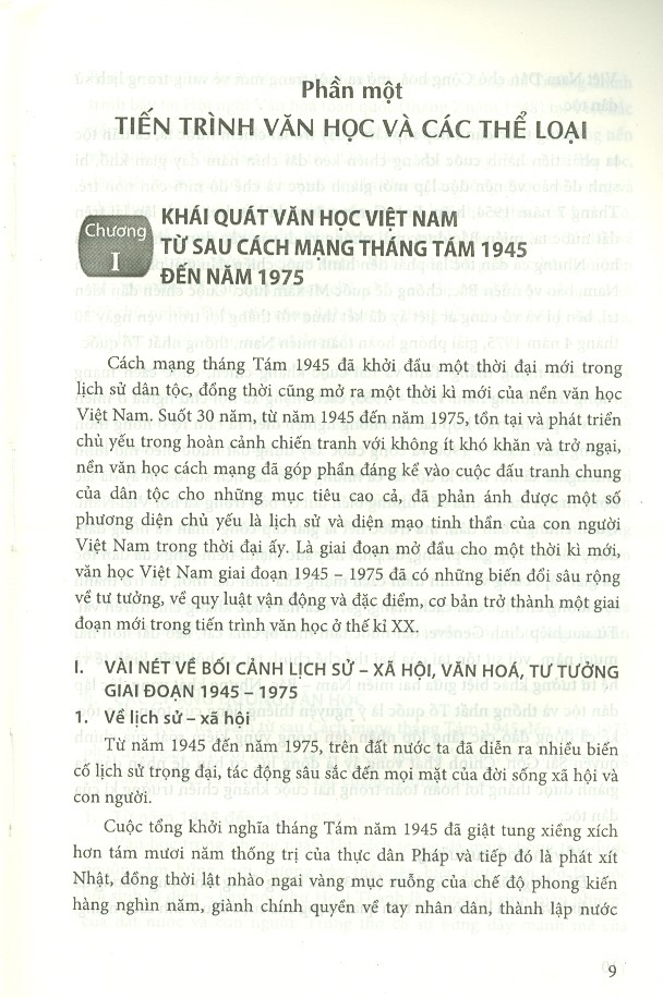 Văn Học Việt Nam Từ Sau Cách Mạng Tháng Tám 1945