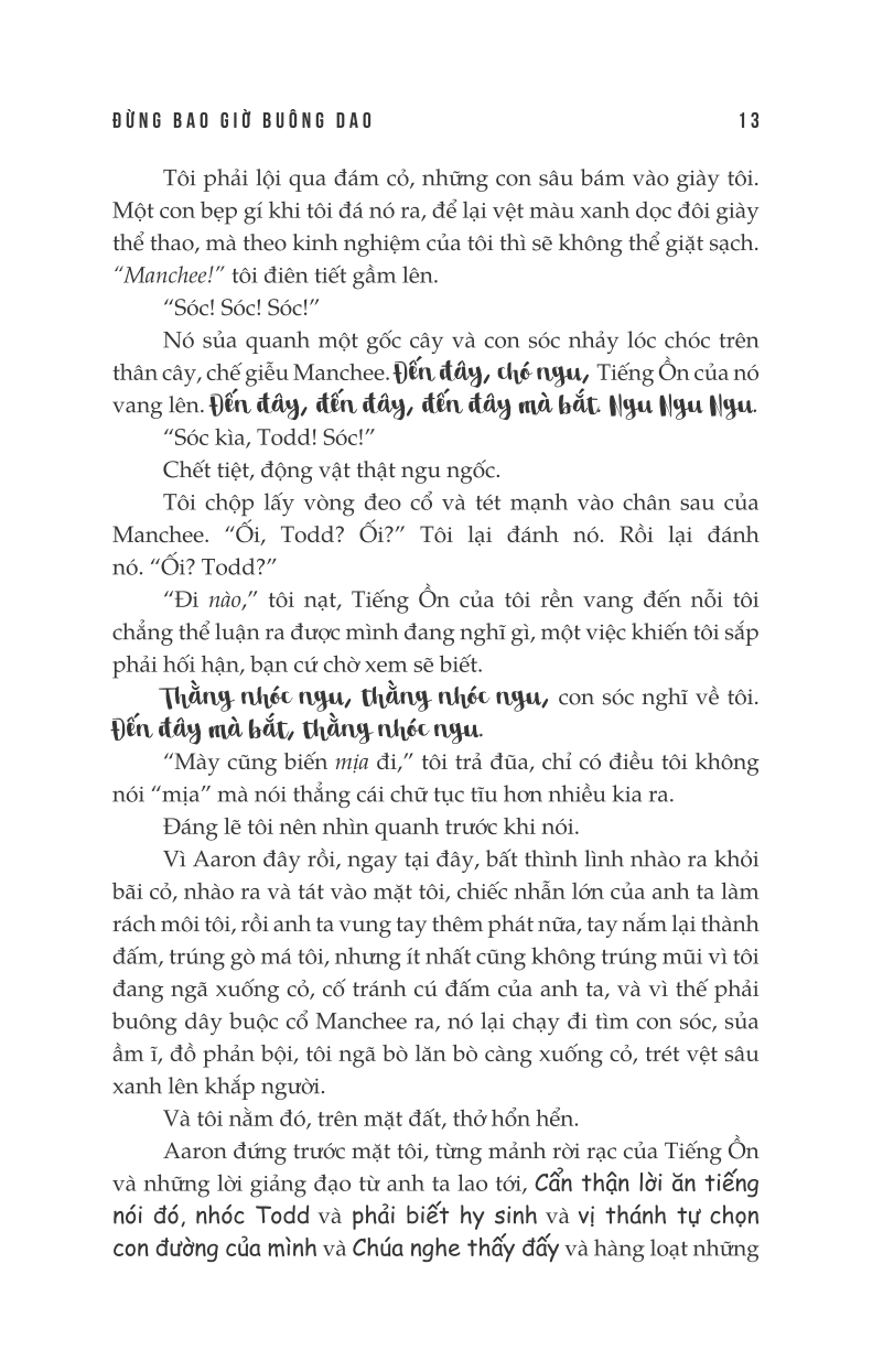Hỗn Mang 1- Đừng Bao Giờ Buông Dao