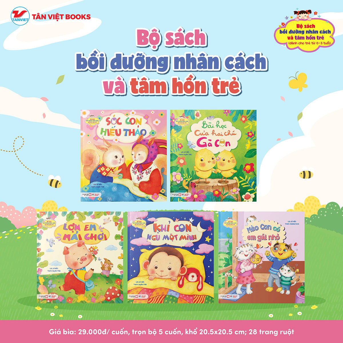 Combo Bộ Sách Bồi Dưỡng Nhân Cách Và Tâm Hồn Trẻ - Từ 0-3 Tuổi ( Bộ 5 Cuốn)