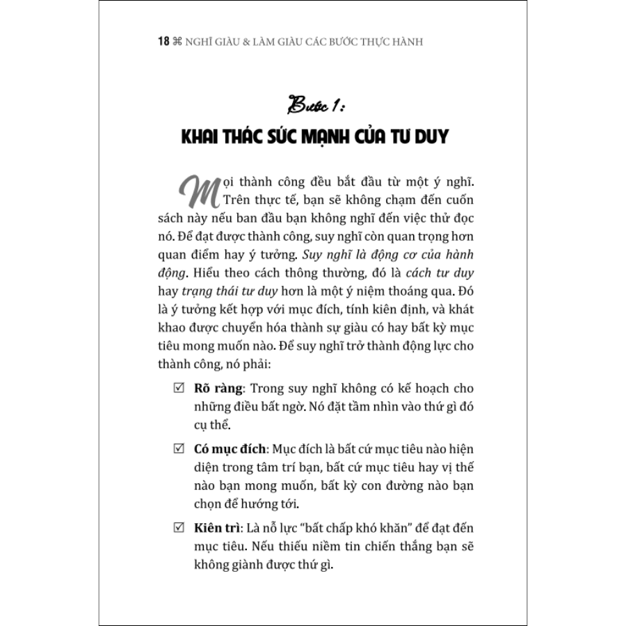 Think And Grow Rich - Nghĩ Giàu Và Làm Giàu Các Bước Thực Hành (Tái Bản)