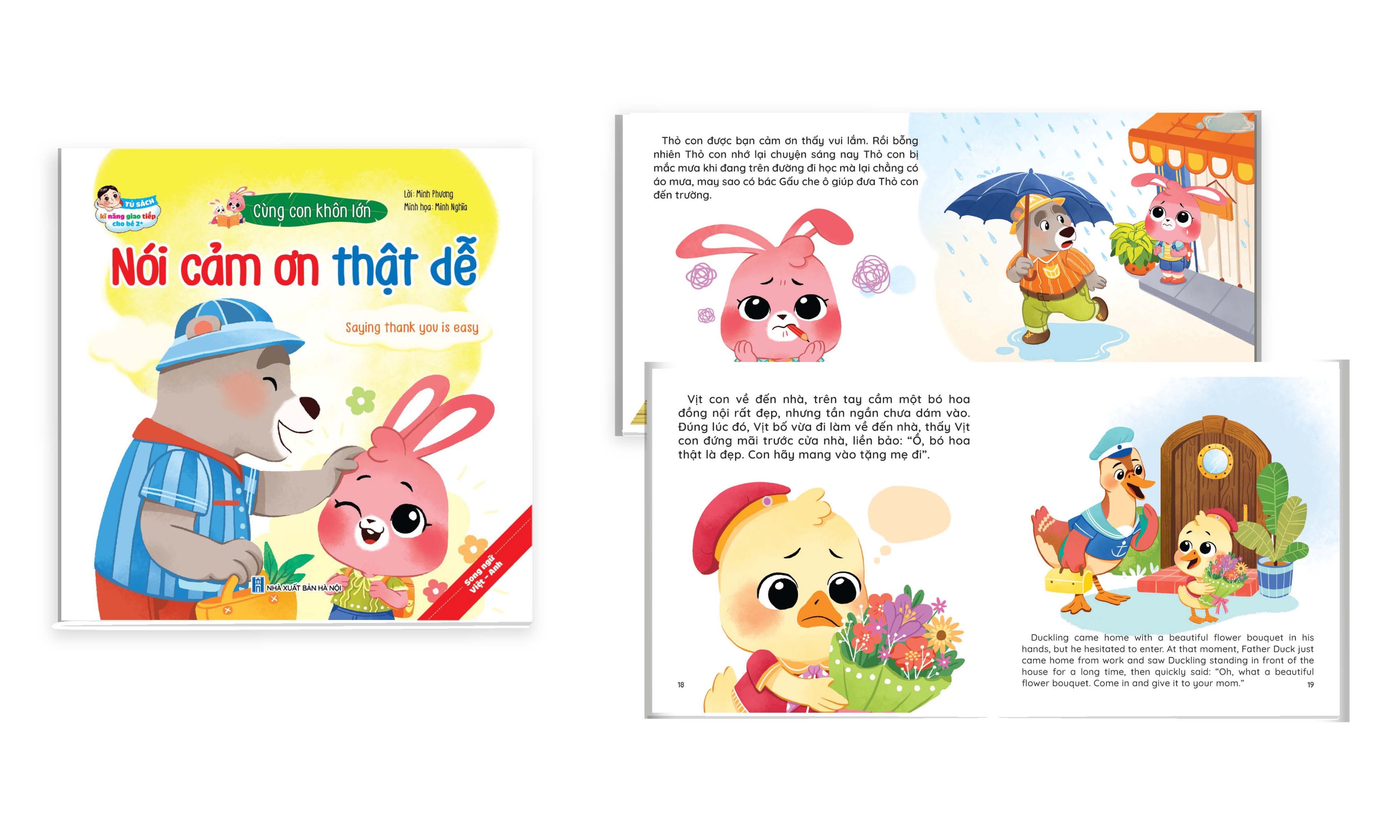 Một Cuốn trong Trọn Bộ 10 cuốn Kỹ Năng Giao Tiếp Cho Bé 2+ (Song Ngữ Việt - Anh) Cùng Con Khôn Lớn Giúp Con Hiểu Và Tự Tin Hơn Vào Bản Thân Vượt Qua Mọi Khó Khăn Thử Thách Trong Cuộc Sống
