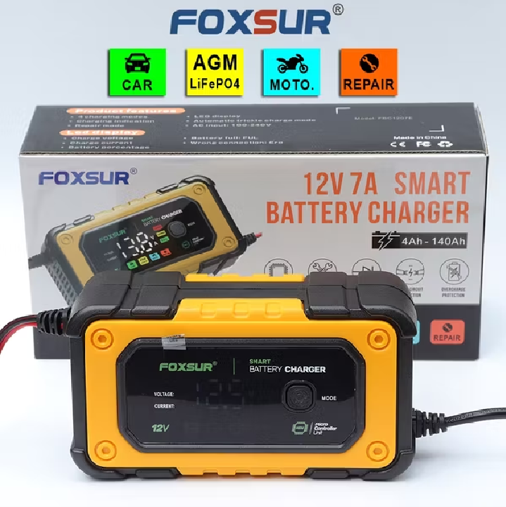 Sạc bình ắc quy dòng 7A từ 4AH đến 140AH