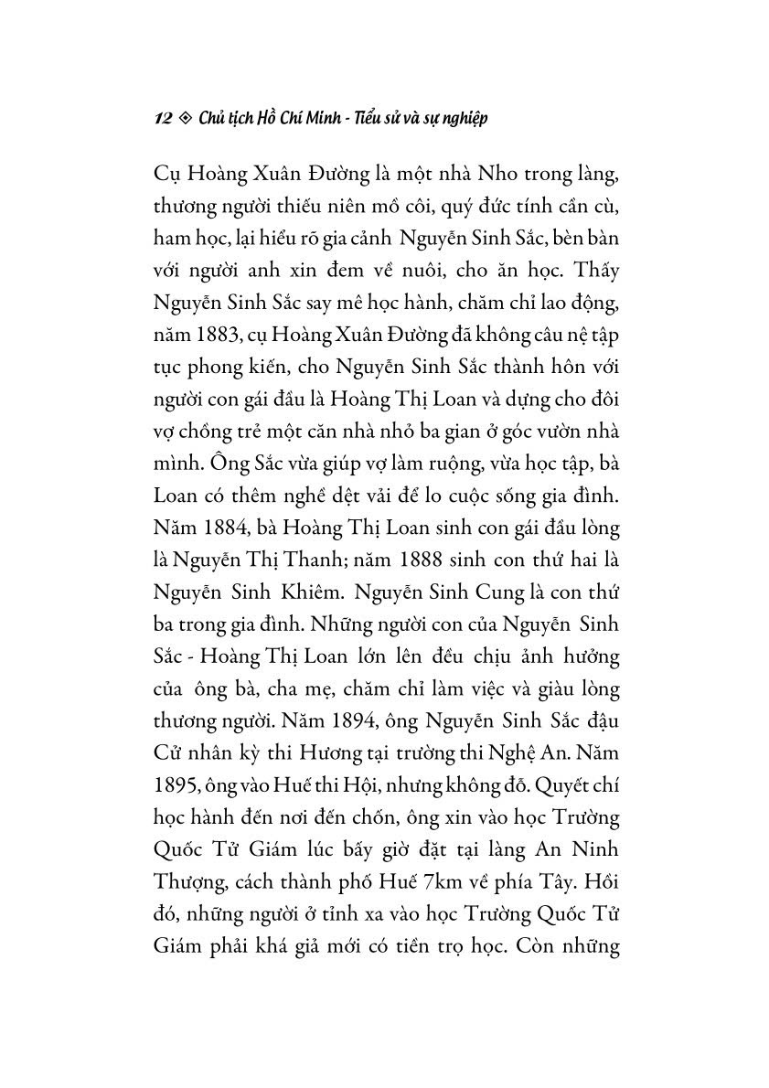 Chủ tịch Hồ Chí Minh - Tiểu sử và sự nghiệp