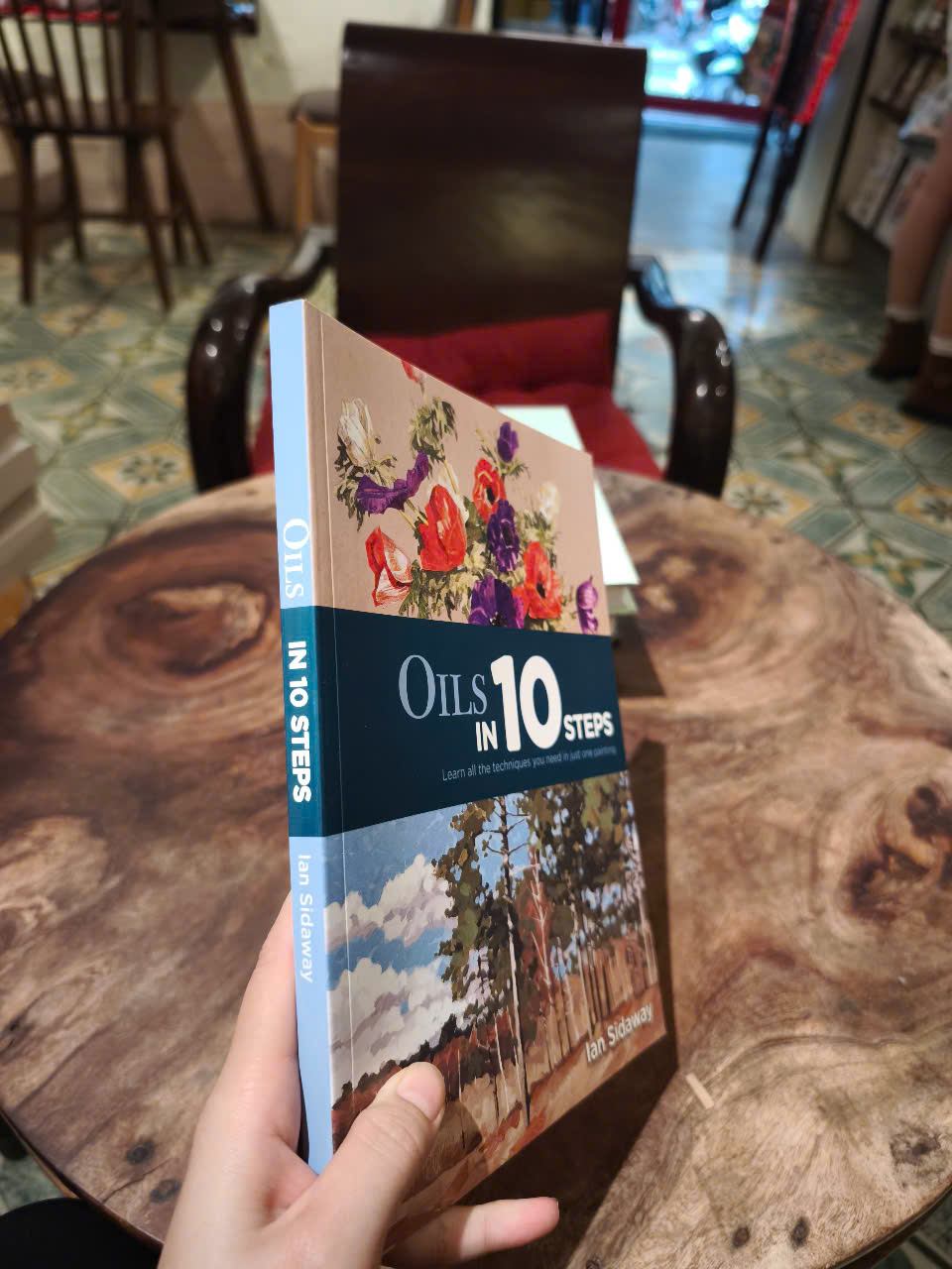 Sách - Oils In 10 Steps by Ian Sidaway - Art Book in English