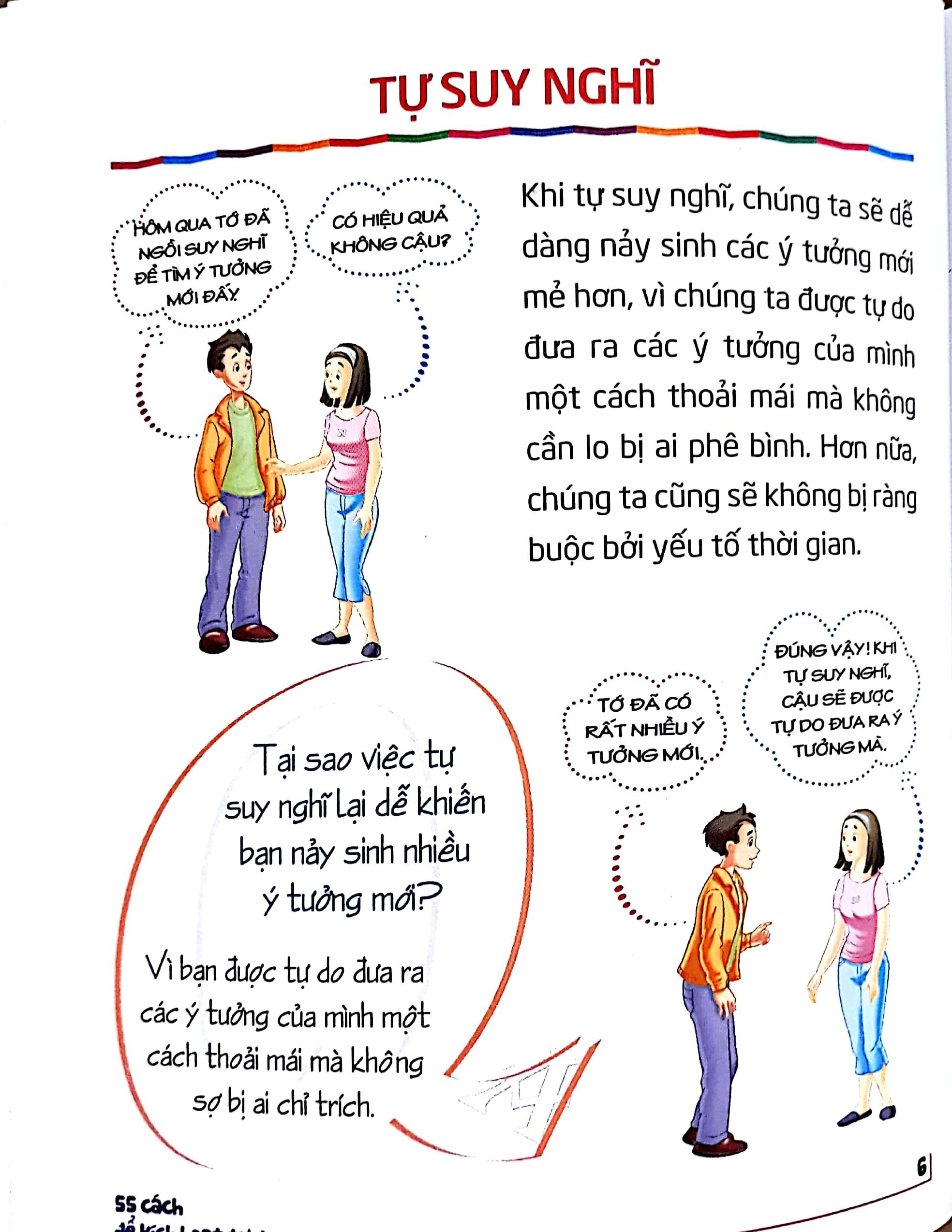 Tủ Sách Kĩ Năng Sống Dành Cho Học Sinh - 55 Cách Để Kích Hoạt Tư Duy