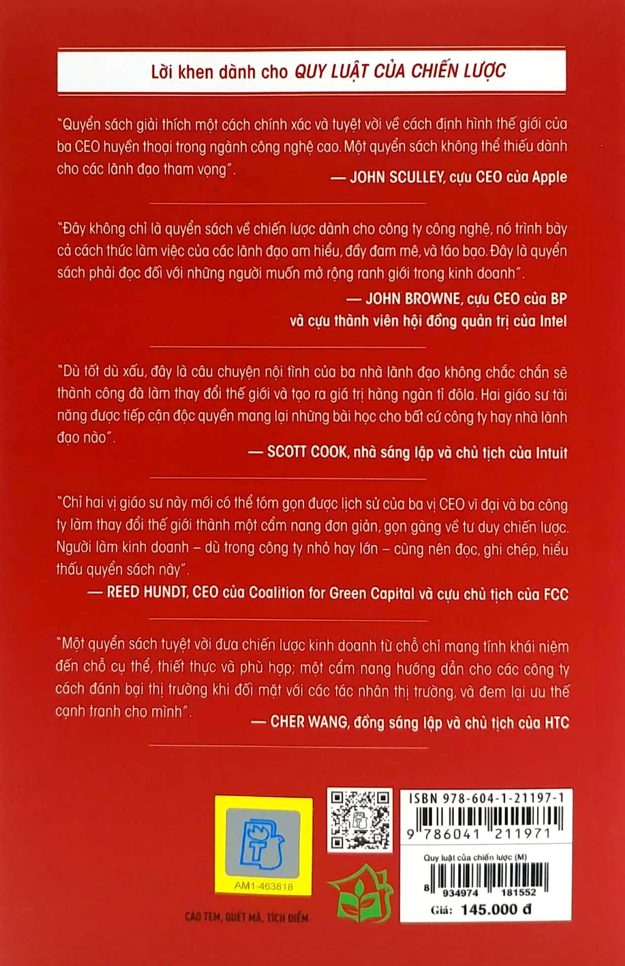 Quy Luật Của Chiến Lược - Năm Bài Học Bất Hủ Từ Bill Gates, Andy Grove Và Steve Jobs (Tái Bản 2022)