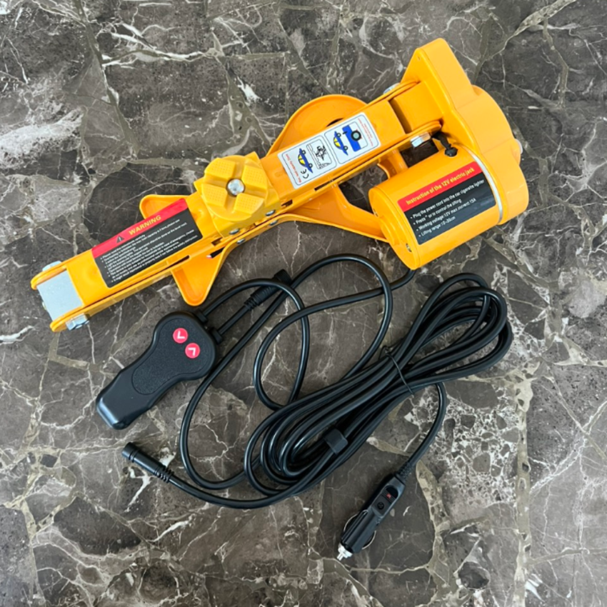Bộ nâng kích gầm điện ô tô nhãn hiệu ROGTZ TY-EJ02 tải trọng 2 tấn, điện áp 12V, Chiều cao nâng tối đa: 35cm - HÀNG NHẬP KHẨU