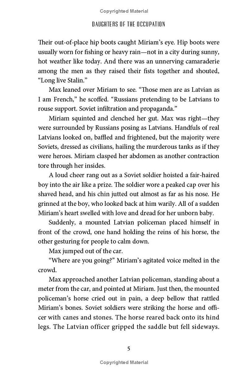 Daughters Of The Occupation: A Novel Of WWII