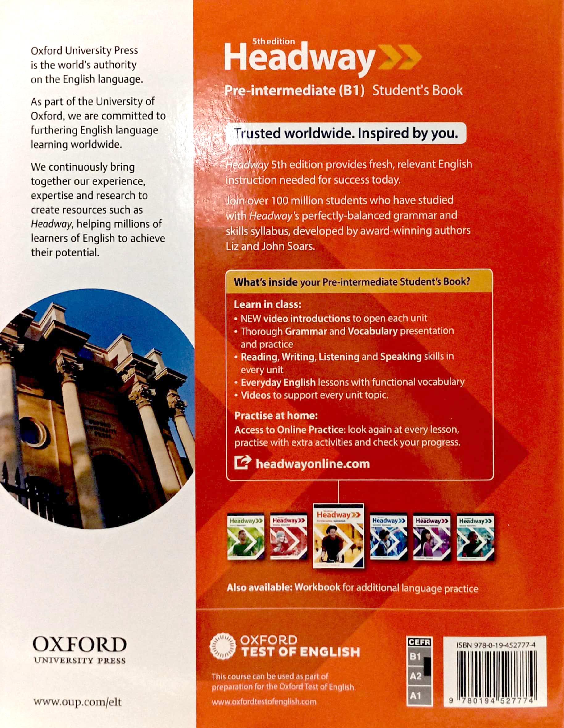 Headway 5th Edition: Pre-Intermediate: Student