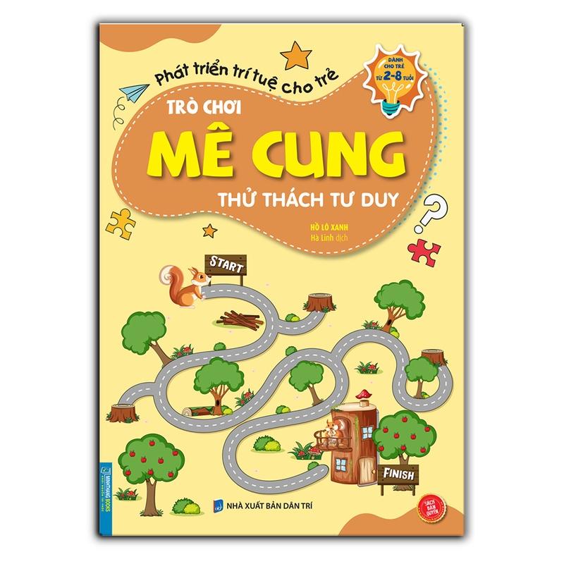 Sách - Combo Trò chơi mê cung - Thử thách tư duy & Phán đoán thông minh (2-8 tuổi)