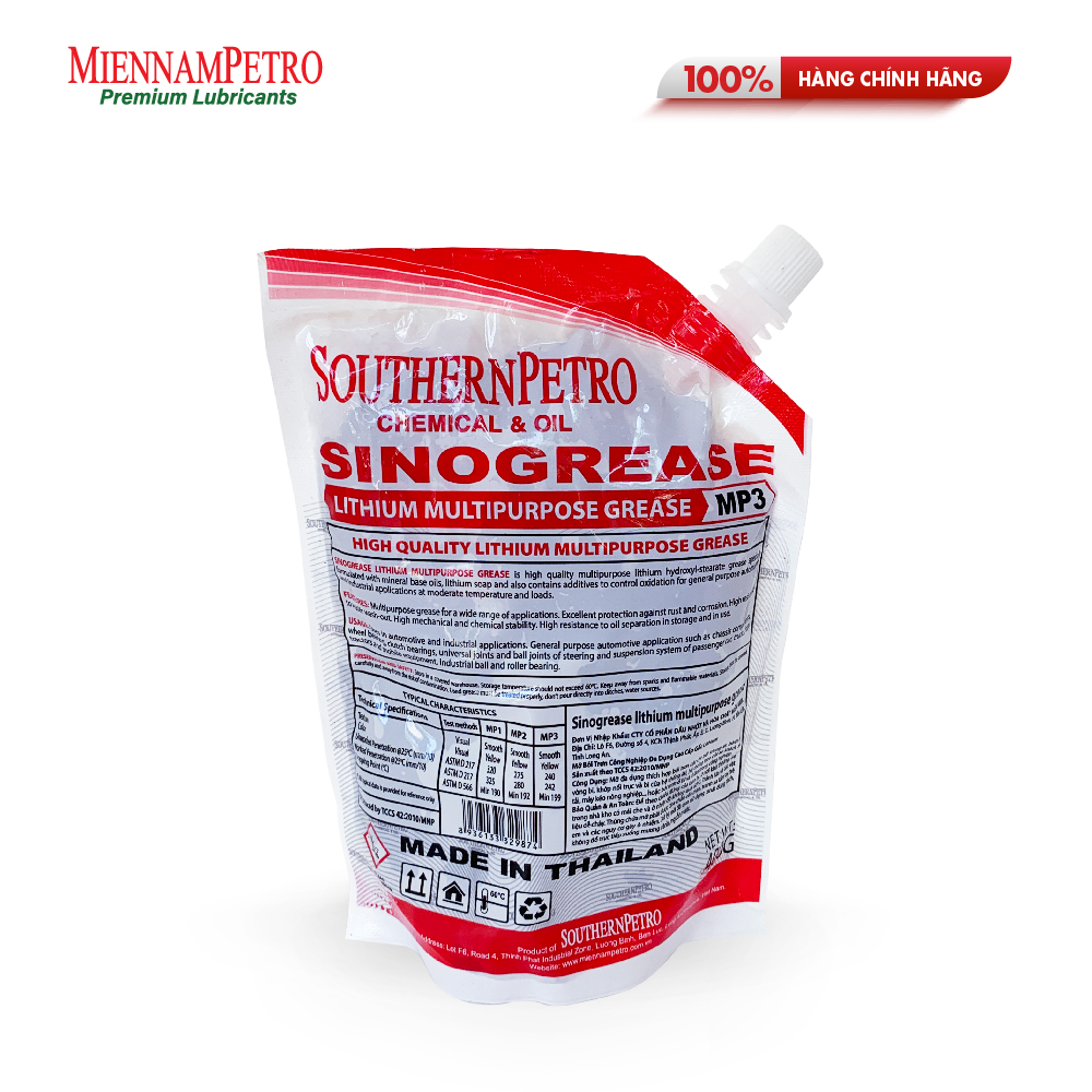 Mỡ Bôi Trơn MiennamPetro Sinogrease Lithium MP3 400G Đa Dụng Bảo Vệ Xe Ô Tô Công Nghiệp Cao Cấp