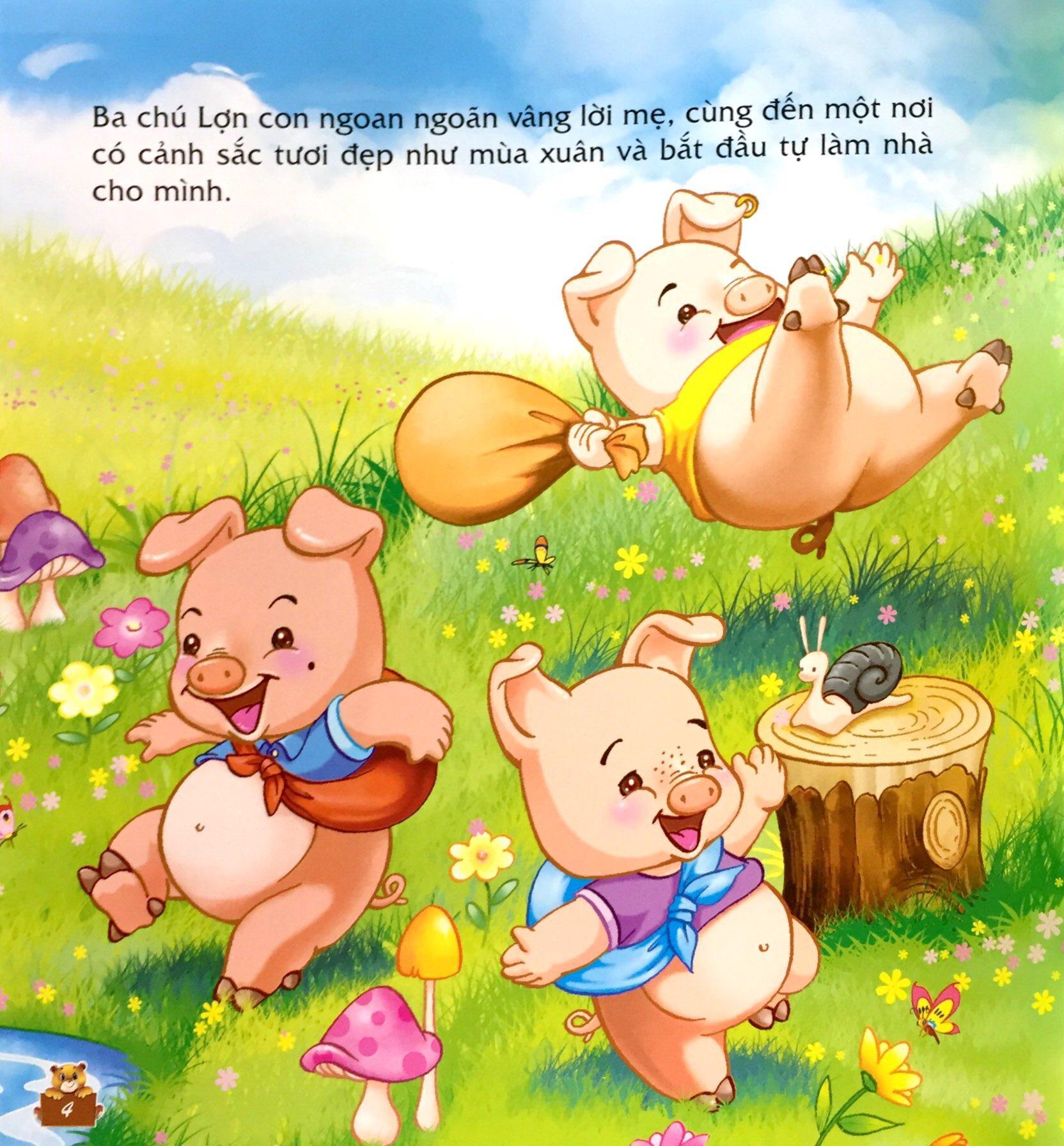Sách Truyện Kể Ngày Xửa Ngày Xưa - Ba Chú Lợn Con