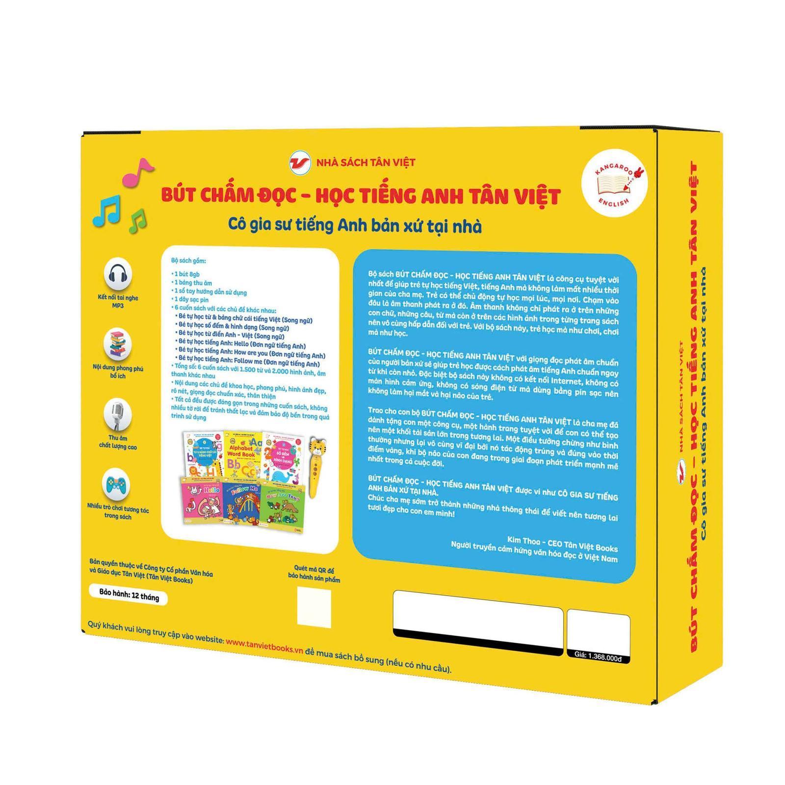 Bút Chấm Đọc - Học Tiếng Anh - Đánh Thức Năng Lực Phi Thường - Tiếng Anh Bản Xứ Tại Nhà (Từ 0 - 6 Tuổi) - Bản Quyền