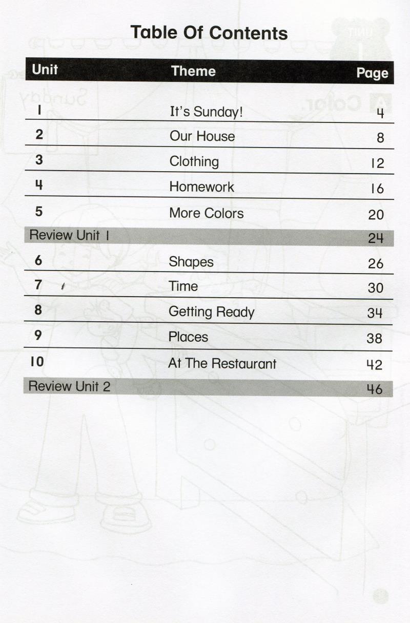 Tiny Talk 3A: Workbook