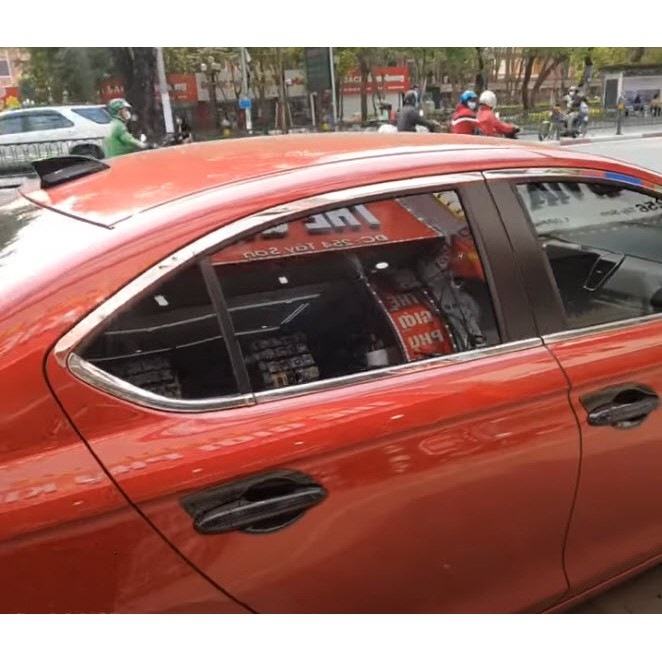 Nẹp viền chân kính, cong kính xe Honda City 2021 2022 - Hàng inox sáng bóng, giá 1 bộ