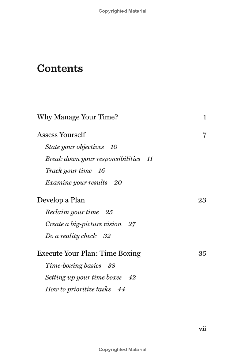 Harvard Business Review 20 Minute Manager Series Managing Time