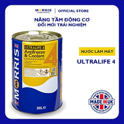 Nước Làm Mát Cao Cấp Cho Động Cơ Xăng, Động Cơ Diesel - Morris Lubricants Ultralife 4 / Xô 20L