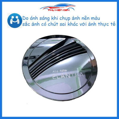 Ốp nắp bình xăng Elantra 2019 mạ crom chống trầy trang trí ô tô