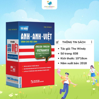 Sách - Từ điển Anh-Anh-Việt dành cho học sinh (Tái bản 2020)