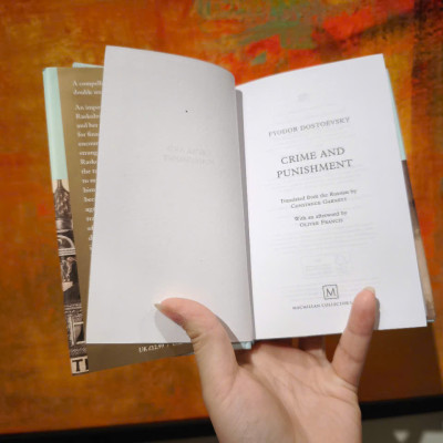 Sách - Crime and Punishment by Fyodor Dostoevsky: 96 - Nhập khẩu UK, bìa cứng, khổ pocket dát vàng