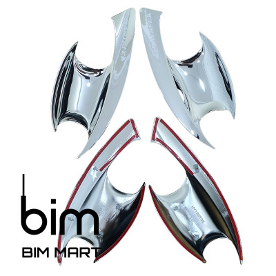 Bộ Ốp Hõm Cửa Dành Cho Xe Hyundai Santafe 2021 Mạ Crom Cao Cấp