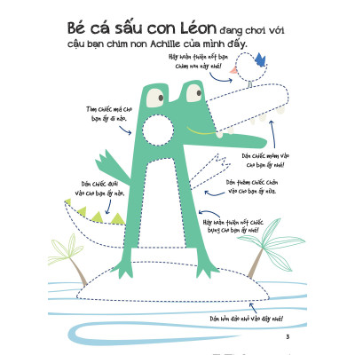 Dán Hình Siêu Đáng Yêu - Các Em Bé Động Vật