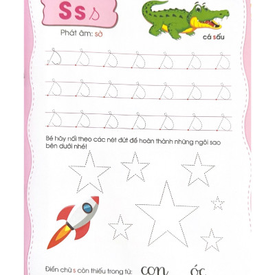 Bé Làm Quen Chữ Cái Tập 2 (Dành Cho Trẻ Từ 5 - 6 Tuổi) - Vanlangbooks